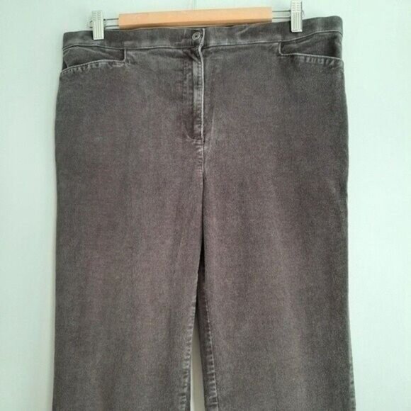 NORTHERN REFLECTIONS Essential Slim Corduroy Pants Grey Sz 12 - Picture 5 of 11